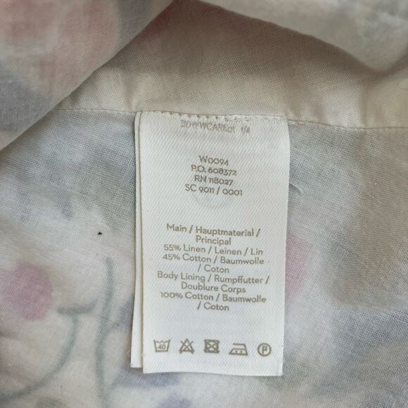 Boden Sz 4 US ‘Jade’ Fit & Flare Dress Linen Blend Folk Pop Boho Floral Print - Picture 16 of 16